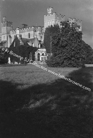 DUNSANY CASTLE FROM S.W. SHOWING MODERN BILLIARD ROOM ADDED ABOUT 1900